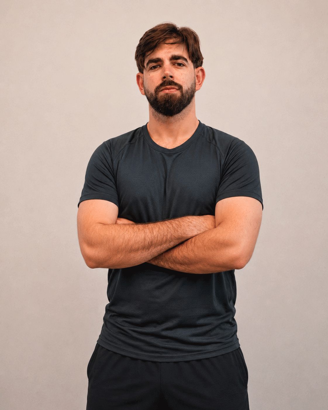 Nicolás de Troya durante un entrenamiento de fuerza en Tetsu Málaga