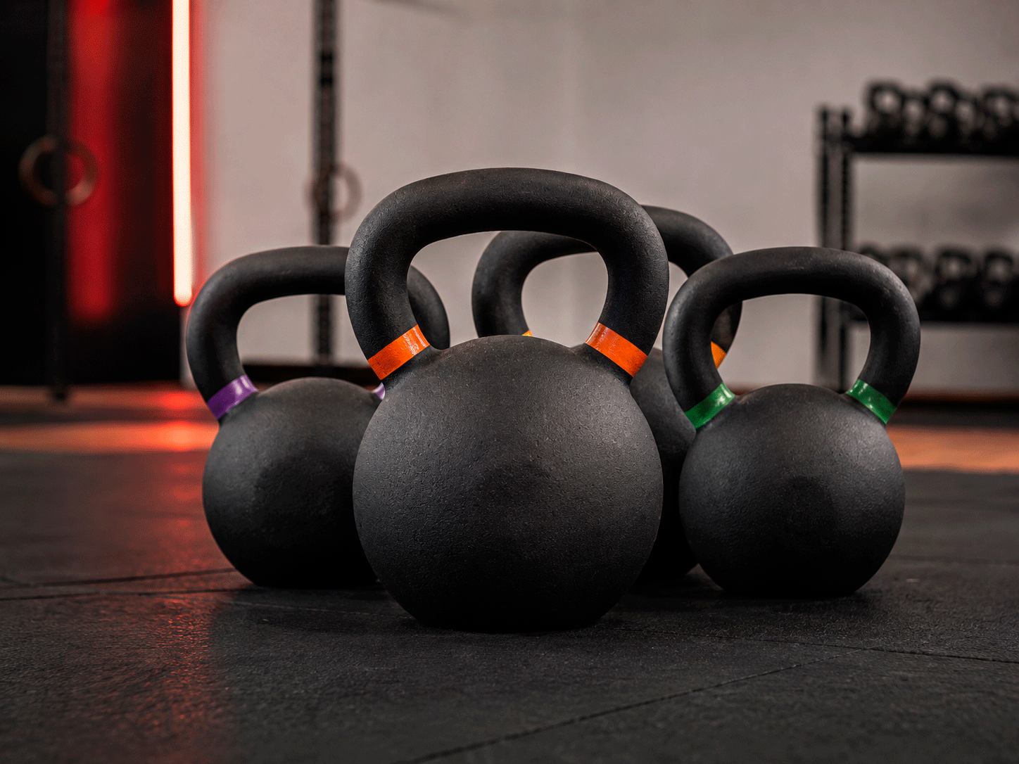 Entrenamiento de fuerza con kettlebells en Centro Deportivo Tetsu Málaga
