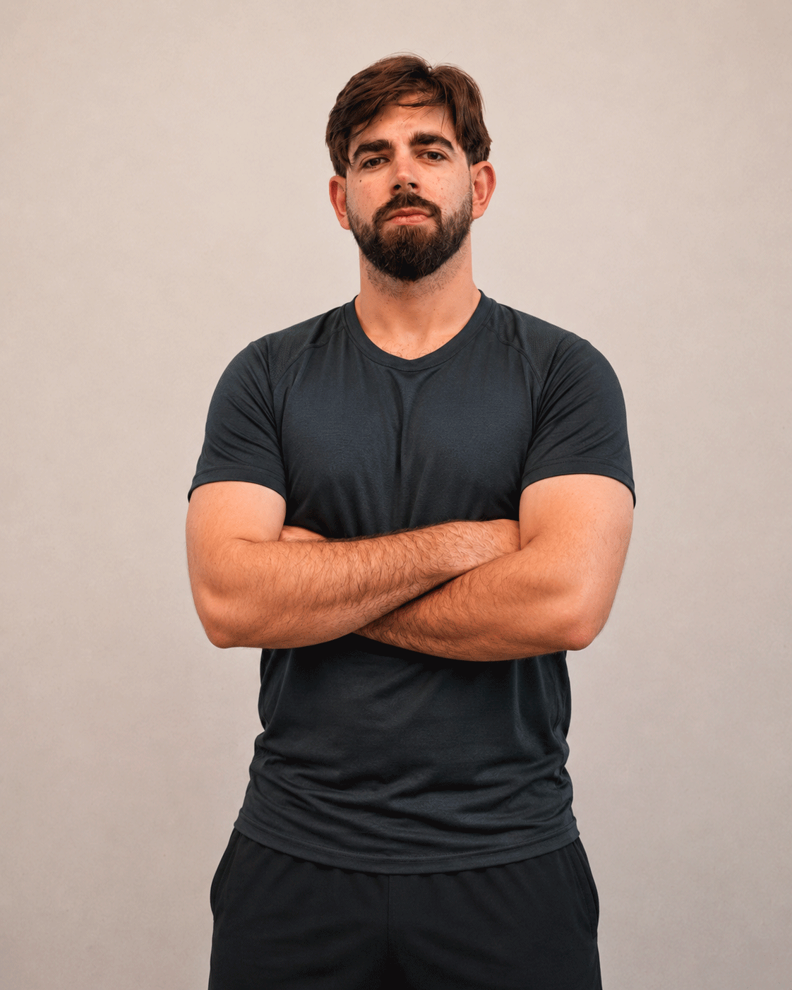 Nicolás de Troya durante un entrenamiento de fuerza en Tetsu Málaga